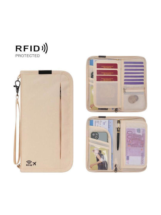 Θήκη Ταξιδιωτικού Εγγράφου Προστατευμένη Rfid Ταξιδιωτική Ταυτότητα Διαβατηρίου Χακί