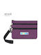 Junletu ID Case Shockproof Protection Multifunctional Coin Storage Passport Case Purple