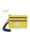 Junletu Multifunction Card Holder Non-Slip Protection Coins Passport Yellow