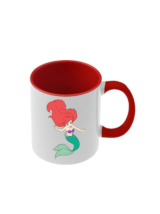 Tasse Ariel Rote Griff Innenraum