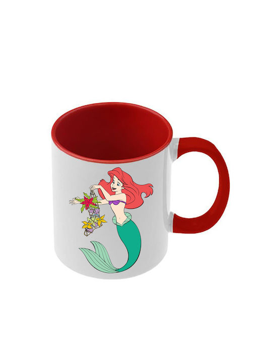 Tasse Ariel Rote Griff Innenseite