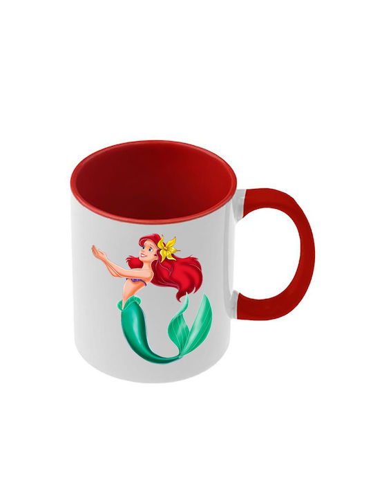Tasse Ariel Rote Griff Innenseite