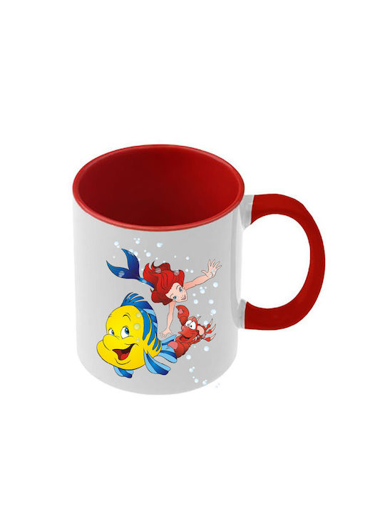 Tasse Ariel Rote Griff Innenraum