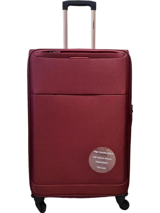 Diplomat Athens Large Travel Suitcase Burgundy Height 77cm