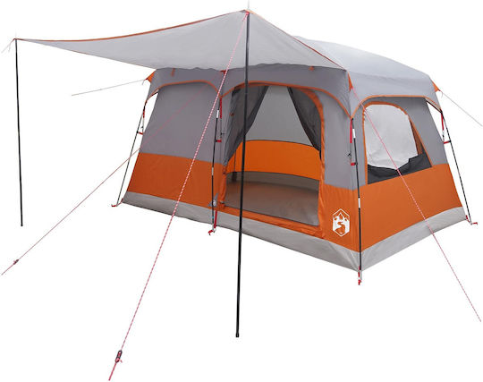 vidaXL Summer Camping Tent Grey for 4 People 320x210x180cm