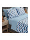 MayHome Set Quilt King Size 260x240cm Polycotton Geometric