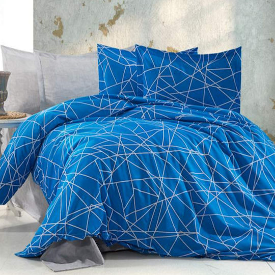 MayHome Σετ Πάπλωμα Μονό 160x240εκ. Polycotton Γεωμετρικό