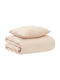 vidaXL Set Steppdecke Einzel 155x200cm Beige 150 GSM