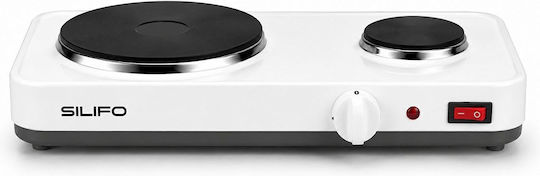 Silifo SF6644 Countertop Enamel Double White Burner