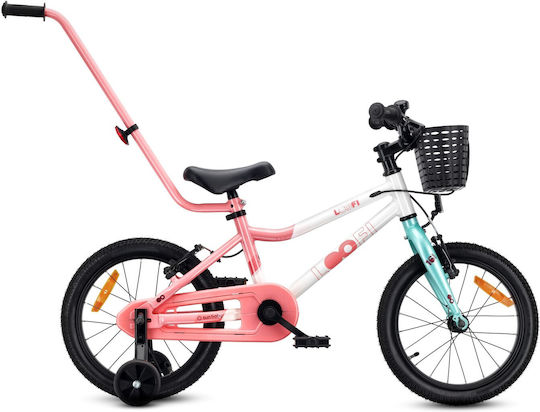 Sun Baby Bicicletă Copii BMX 16" cu Cadru din Aluminiu Alb
