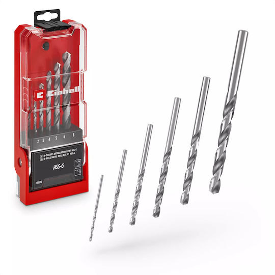 Einhell Set 6 Drills for Metal