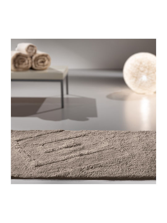 Guy Laroche Σετ Πατάκια Μπάνιου Βαμβακερό Trivia 1127091126036 Taupe 40x60εκ.