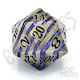Critstones Zar Metalic D20 Gravurat Elder 3cm