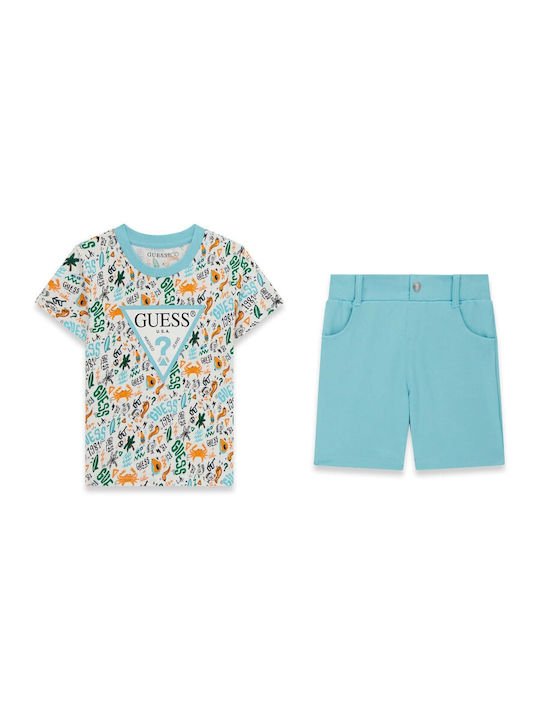 Guess Kids Set with Shorts Summer 2 Pieces Mult...