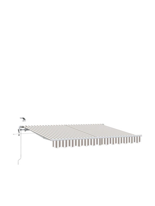 vidaXL Terrasse Zelt mit LEDs Grau 3x2.5m