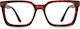 Nordic Vision Women Reading Glasses +3.50 In Transparent Colour