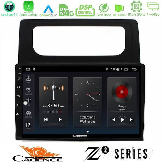 Cadence Car Audio System for Volkswagen Caddy 2004-2014 Bluetooth USB WiFi GPS Apple CarPlay Android Auto with 10" Touch Screen