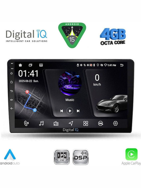 Digital IQ Car Audio System for Toyota Corolla Verso 2000-2004 Bluetooth USB WiFi GPS Apple CarPlay Android Auto with 9" Touch Screen