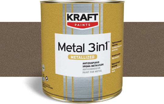 Kraft Боя Антикорозионна Разтворима 0.75л Златна Мат