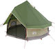 vidaXL Summer Camping Tent Teepee Green 250x250cm
