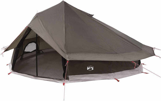 vidaXL Summer Camping Tent Teepee Brown 800x800cm