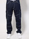 Men's Cargo Jeans Pants with Relaxed Fit Navy Coseo