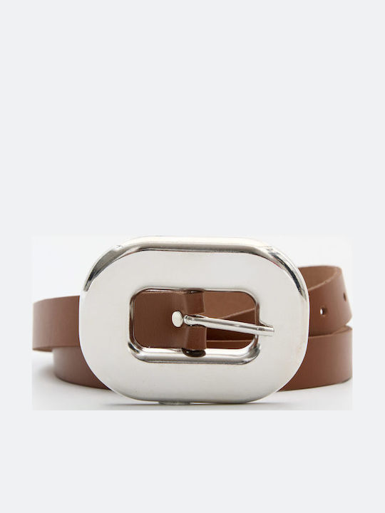 Leather Twist Φαρδιά Δερμάτινη Γυναικεία Ζώνη Τ...
