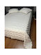 SteweHome King Size Bed Sheets Set 260x260cm White 4 Pieces