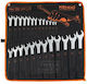 Kendo 15249 Set 25 Pieces German Polygon Wrenches 6-32mm Canvas Case