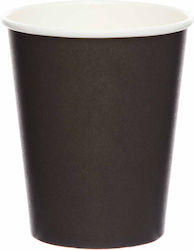Charcoal Papiergläser 237ml Schwarz 8 Stück