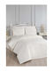 SteweHome Duvet Cover Set 200x220cm Double With 2 Pillowcases Beige