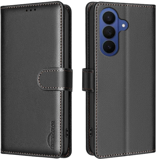 Binfen Book Din Piele Artificială / Silicon Negru Huse Telefoane Galaxy A57