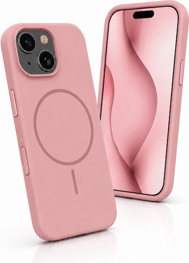 Силиконов Тънък Маг Калъф Iphone 17 Pro Max 6 9" Розов