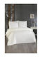 SteweHome SteweHome Bettbezug Set 200x220cm Doppel mit 2 Kissenbezügen Beige