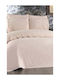SteweHome Duvet Cover Set 200x220cm Double With 2 Pillowcases Brown