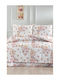 SteweHome Σετ Παπλωματοθήκη Βαμβακερή 200x220cm Διπλή με 2 Μαξιλαροθήκες Πολύχρωμο