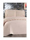 SteweHome Duvet Cover Set 200x220cm Double With 2 Pillowcases Brown