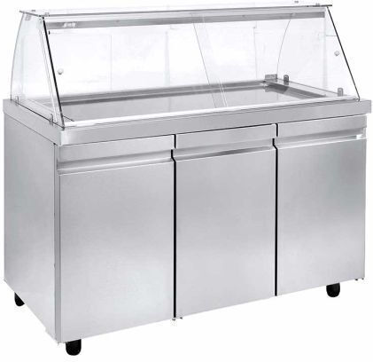 Niki Inox Heizungs-Buffet mit Abmessungen 179x70x129cm