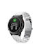 Garmin 22 mm Integrated Watch Strap Three Beads Flat Buckle Titanium Alloy Quick Release Silver