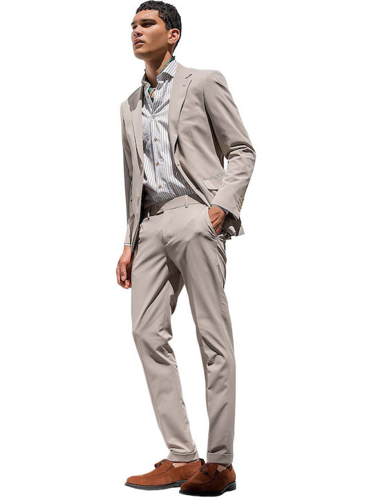 Vittorio Artist Summer Men's Suit Beige
