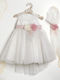 Lollipop Ecru Baptism Dress Made of Tulle