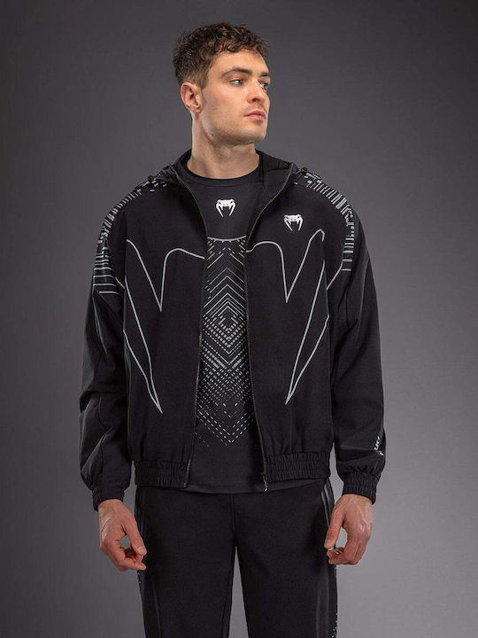Ζακέτα με Κουκούλα Black/grey/silver
