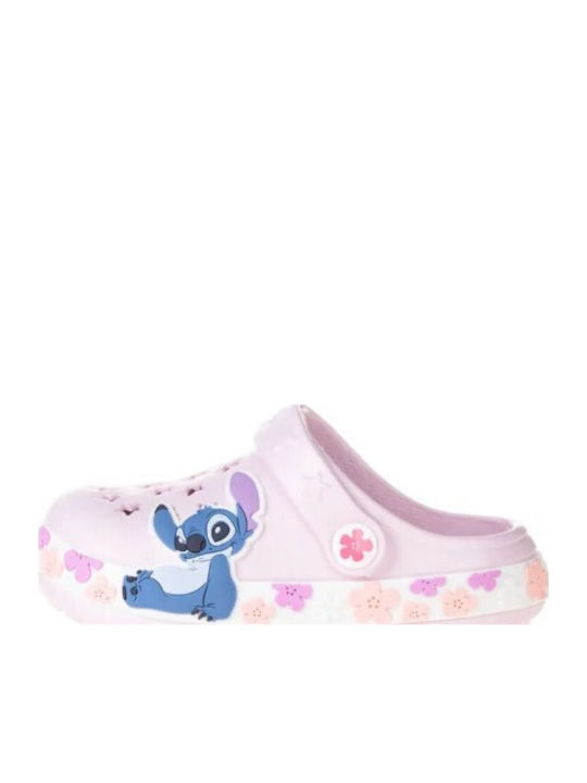 Stitch Kids Beach Clogs Pink