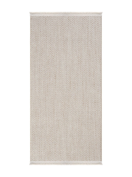 SteweHome Rectangular Kitchen Mat Beige 100x150cm