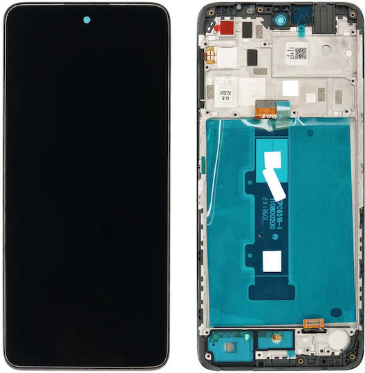 Motorola Moto E32s Lcd Display + Touch Unit + Front Cover Black 5d68c20795 Original Service Pack