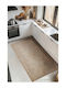 SteweHome Ορθογώνιο Χαλάκι Κουζίνας Πορτοκαλί 95x250εκ.
