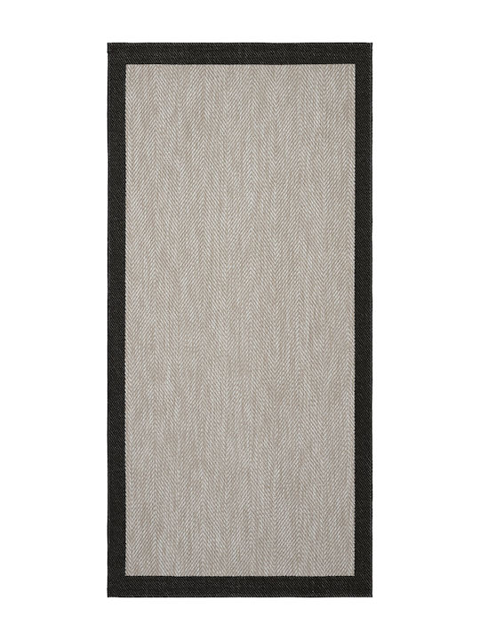 SteweHome Kitchen Runner Mat with Non-Slip Backing Straw 80x150cm