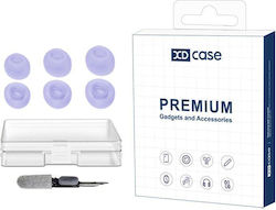 JBL Tune Buds Buds 2 225TWS Xdcase 3 Pairs Replacement Silicone Ear Tips Size S M L Cleaning Brush Random Purple