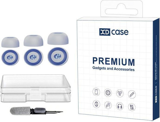 Huawei Freebuds Pro 5 4 3 2 Xdcase 3 Pairs of Silicone Earbud Replacements Size S M L Cleaning Brush Random Blue