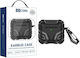 Earbuds Case Tpu Dark Pattern AirPods 4 Xdcase Carabiner Black